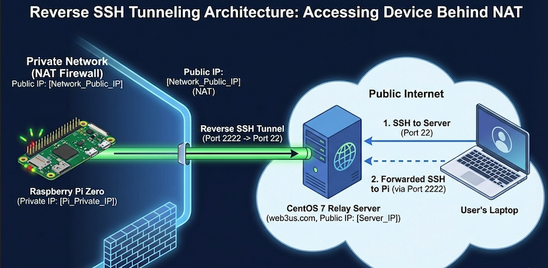 SSH tunnel diagram