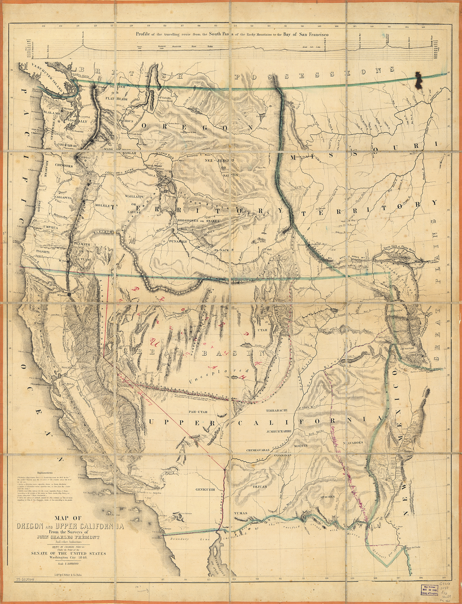 Map Upper Calif