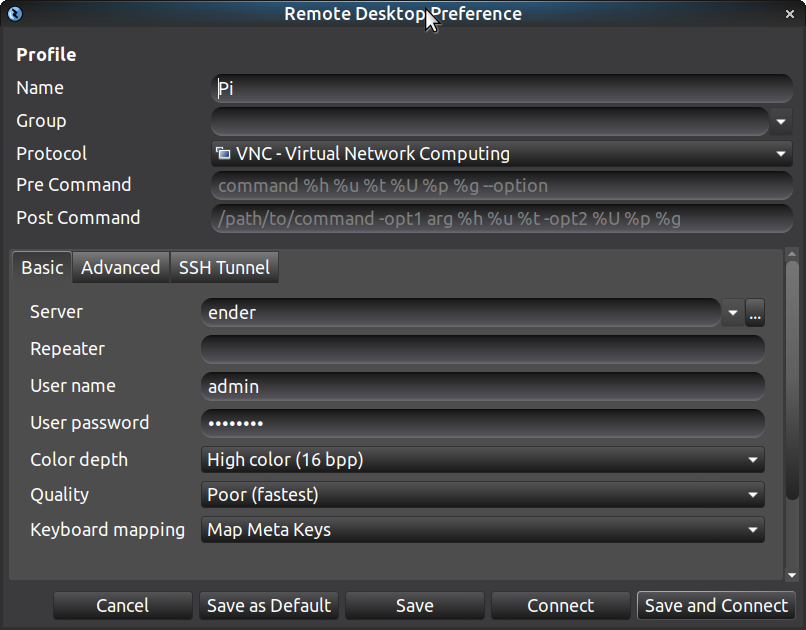 Remote Desktop Preferences