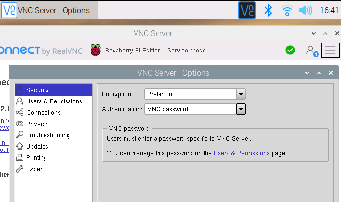 VNC Options