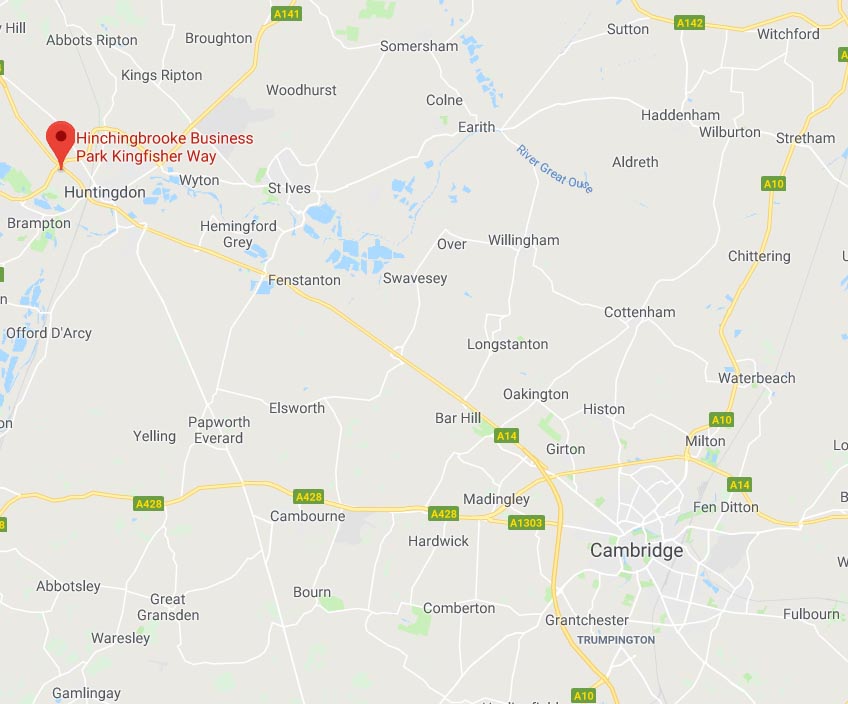 Map Cambridge Marriott